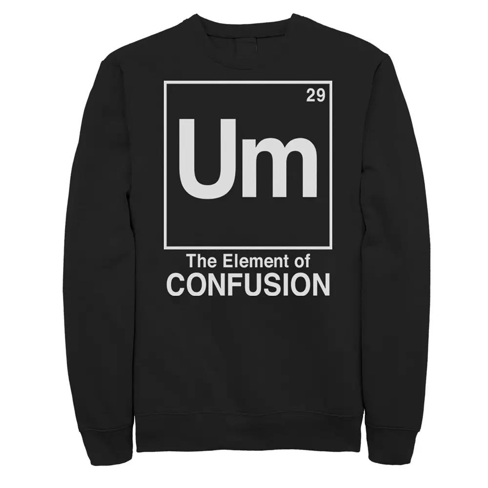 Big & Tall Um Element Of Confusion Fleece Sweatshirt, Men's, Size: XL Tall, Black Product Image