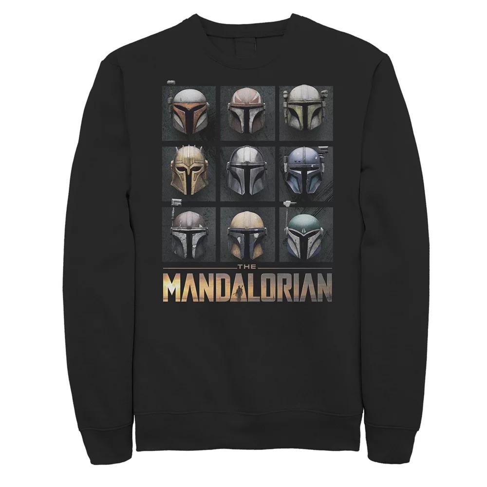 Big & Tall Star Wars The Mandalorian Helmet Box Up Sweatshirt, Men's,  Product Image