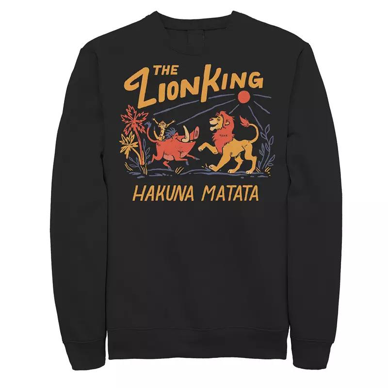 Disney's The Lion King Hakuna Matata Bold Text Men's Sweatshirt,  Product Image