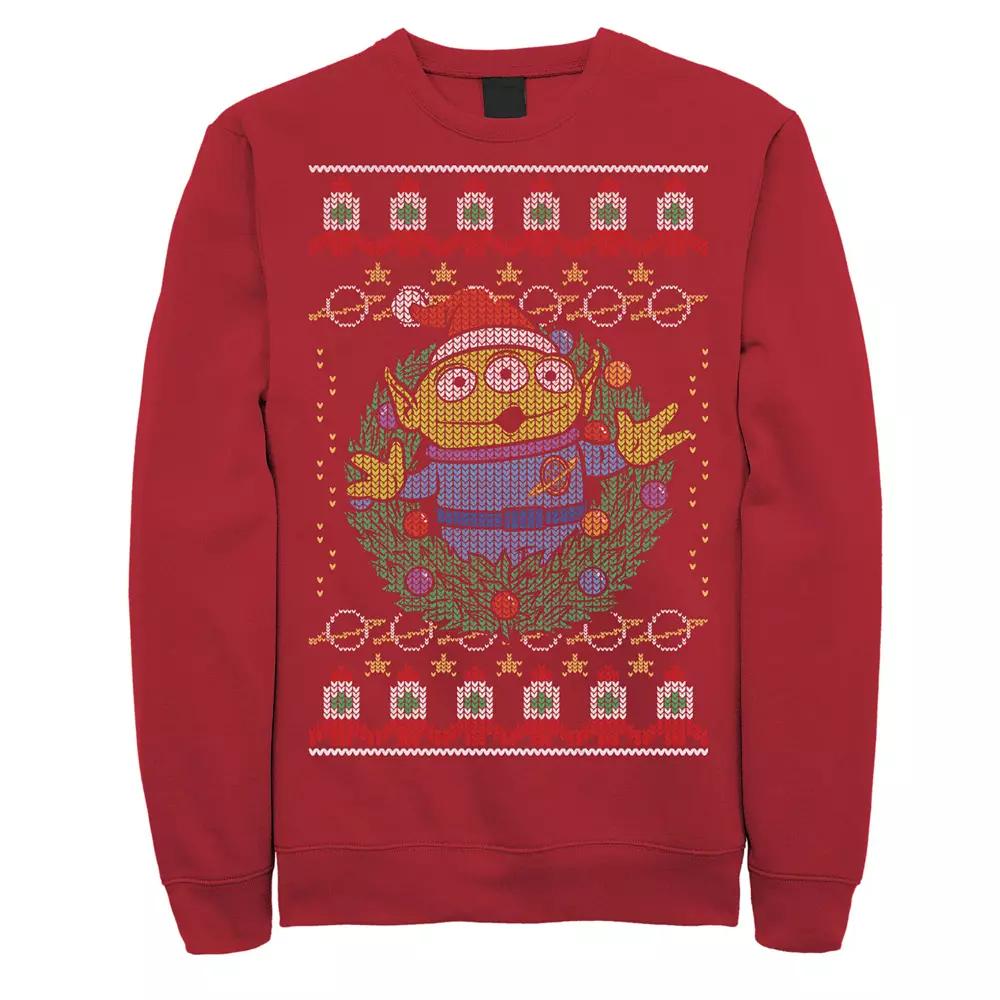 Disney / Pixar's Toy Story Alien Men's Greetings Ugly Christmas StyleSweatshirt,  Product Image