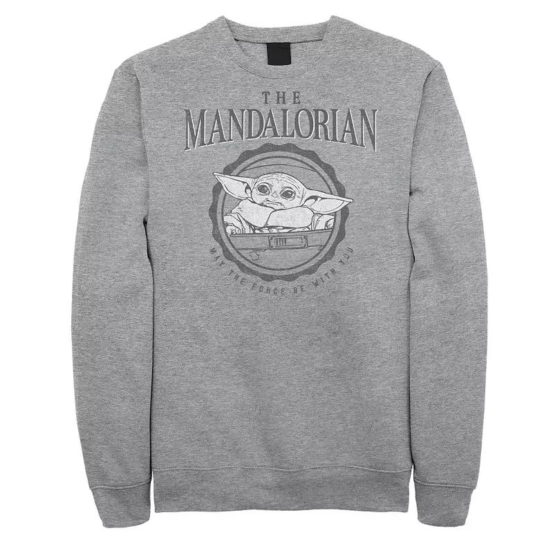 Big & Tall Star Wars The Mandalorian Grogu May The Force Be With You Fleece Sweatshirt, Men's,  Product Image