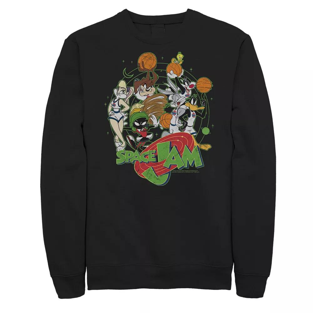 Big & Tall Space Jam Looney Tunes Basketball Team Space Sweatshirt, Men's,  Product Image