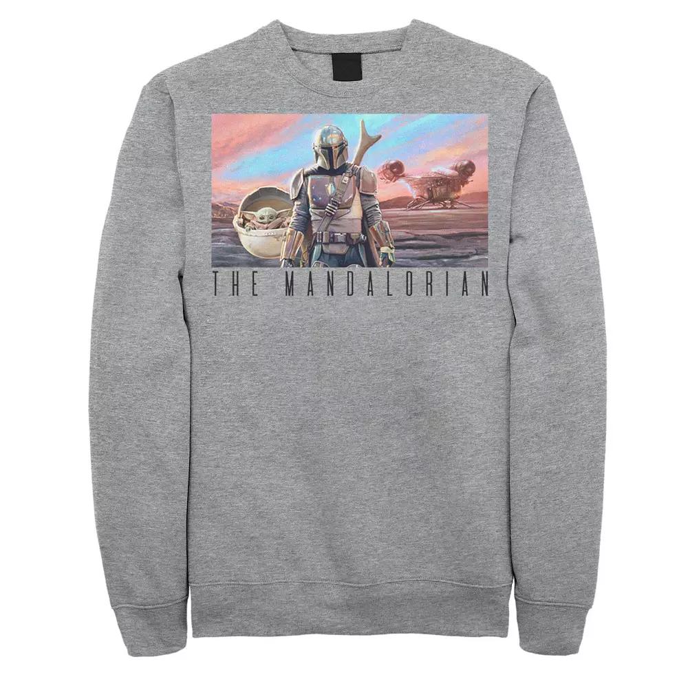 Men's The Mandalorian Colorful Poster Sweatshirt,  Product Image
