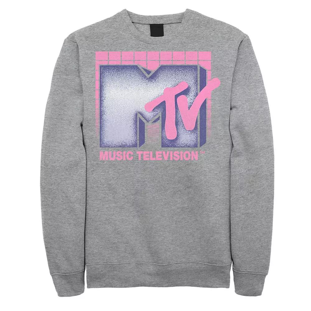 Men's MTV Music Television Logo '80s Grid Sweatshirt,  Product Image
