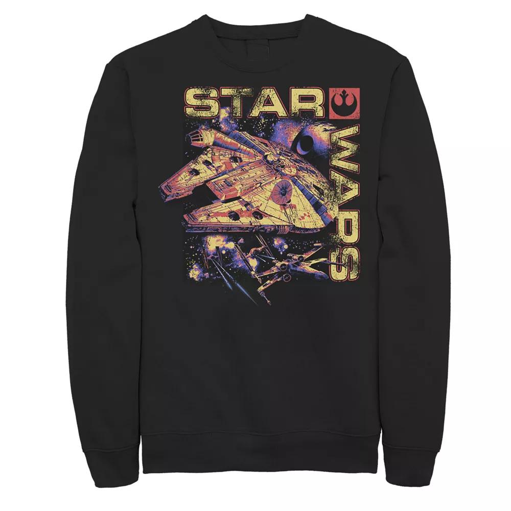 Men's Star Wars Falcon Color Ship Sweatshirt,  Product Image