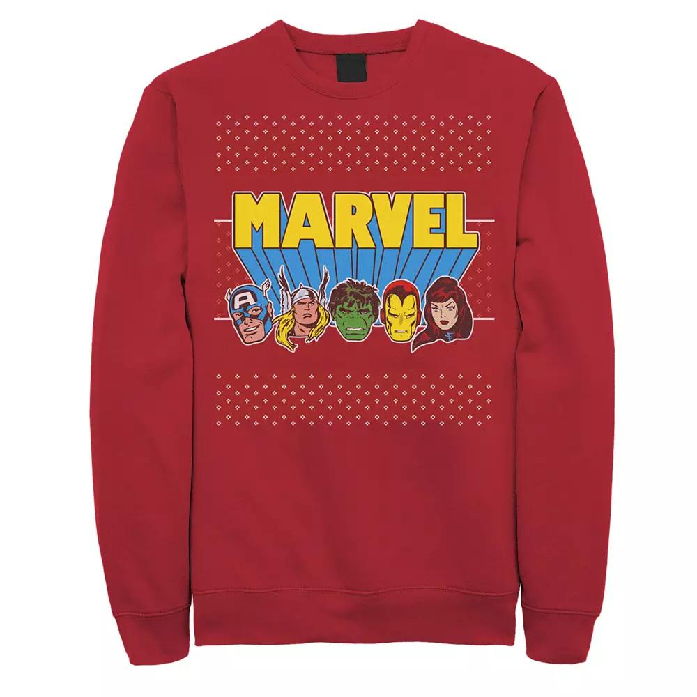 Men's Marvel Avengers Classic Ugly Christmas Sweatshirt,  Product Image