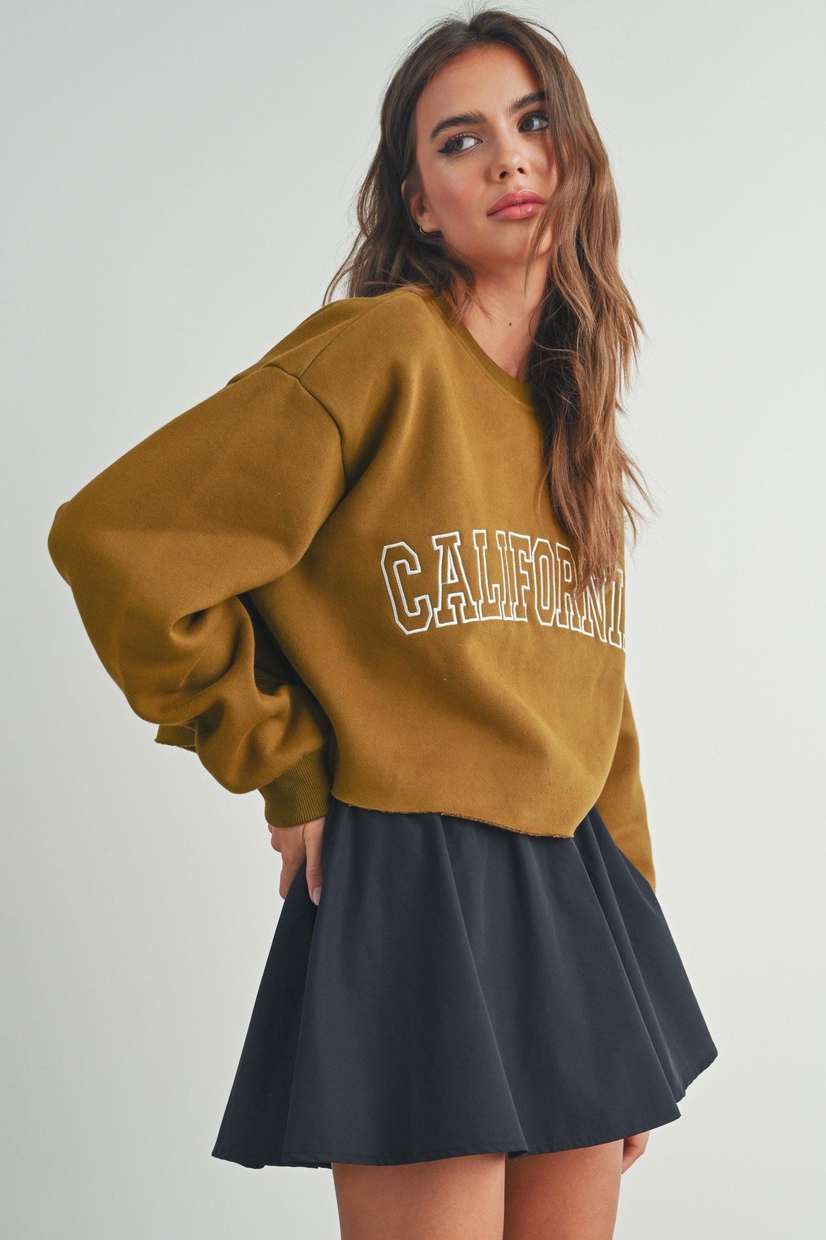 Fleece Cropped Sweatshirt Product Image