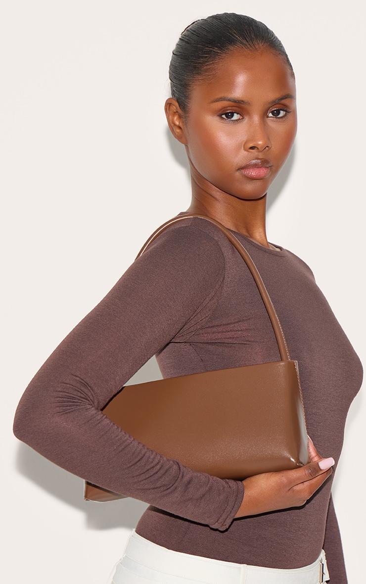 Chocolate Slim Shoulder Bag Product Image