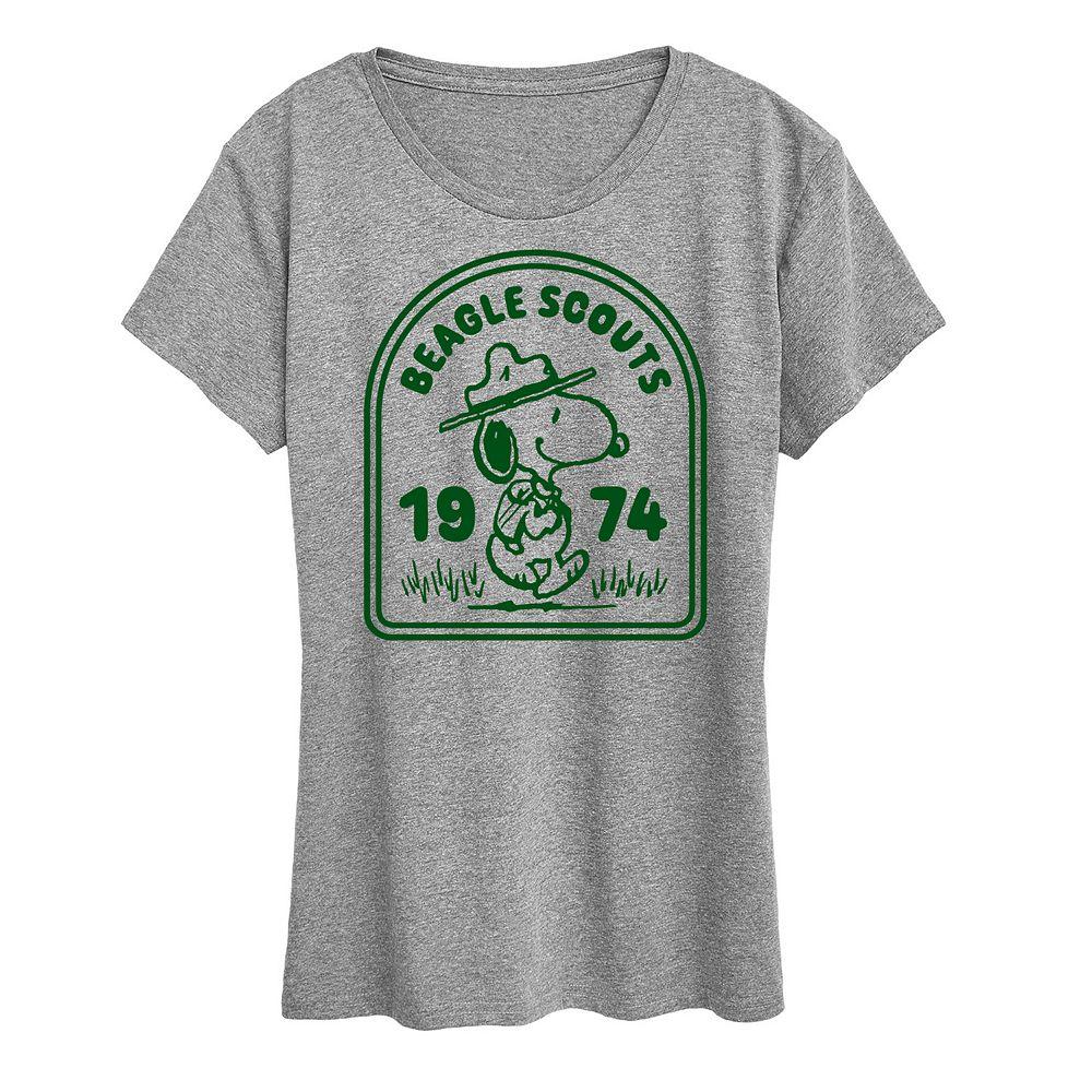 Women's Peanuts Snoopy Beagle Scouts Badge Graphic Tee,  Product Image