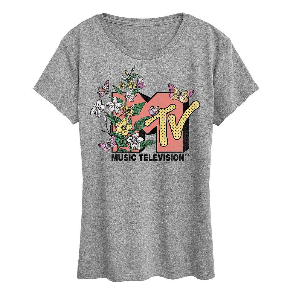 Women's MTV Botanical Art Graphic Tee,  Product Image