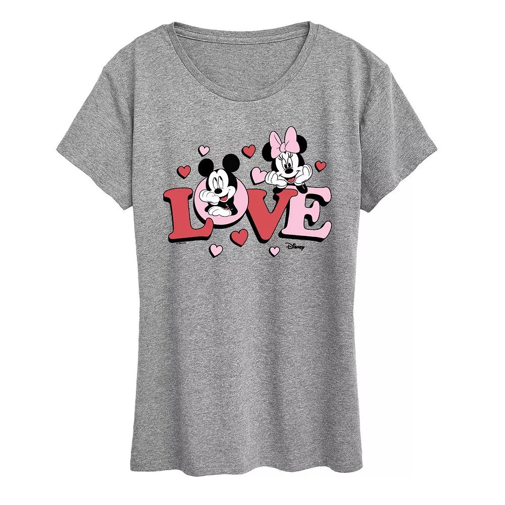 Disney's Mickey & Minnie Mouse Women's Love Graphic Tee,  Product Image