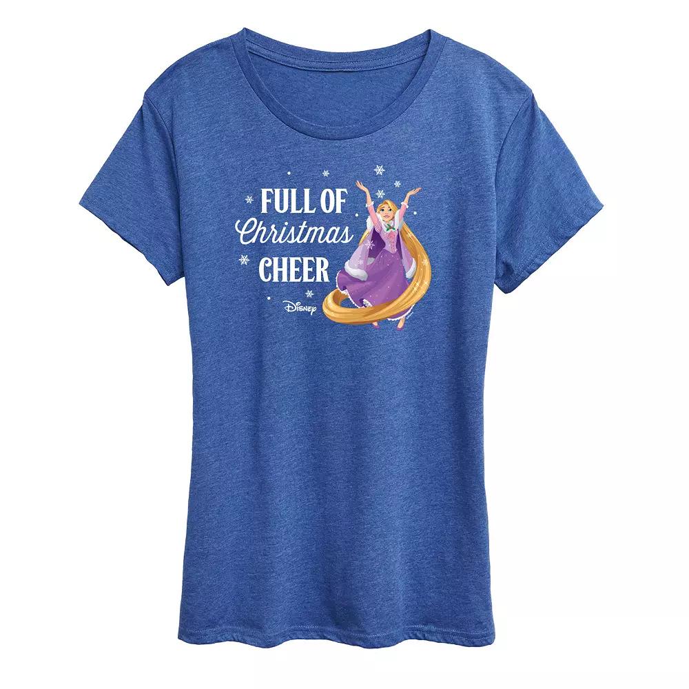 Disney Princess Rapunzel Women's "Full Of Christmas Cheer" Graphic Tee, Girl's,  Product Image