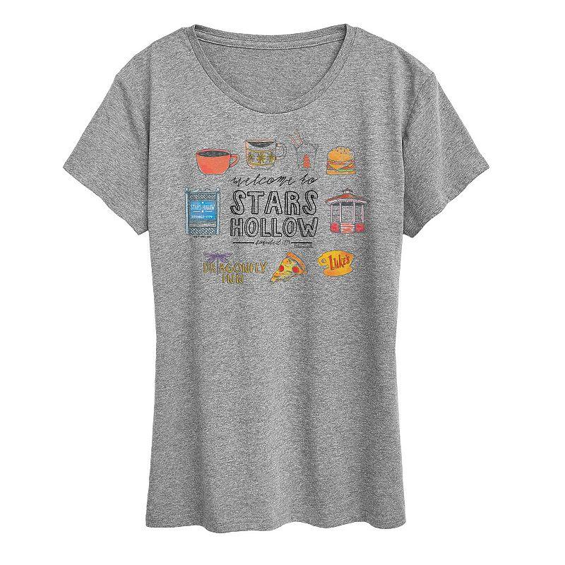 Women's Gilmore Girls Stars Hollow Grid Graphic Tee, Girl's,  Product Image