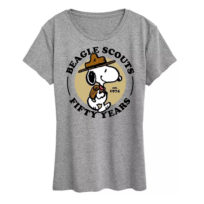 Women's Peanuts Snoopy Beagle Scout Graphic Tee,  Product Image