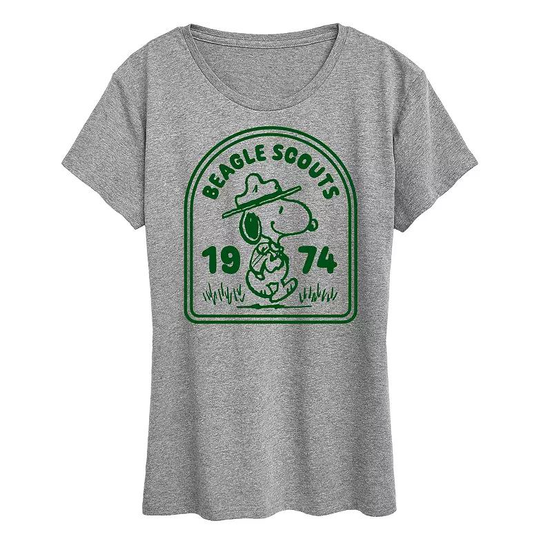 Women's Peanuts Snoopy Beagle Scouts Badge Graphic Tee,  Product Image