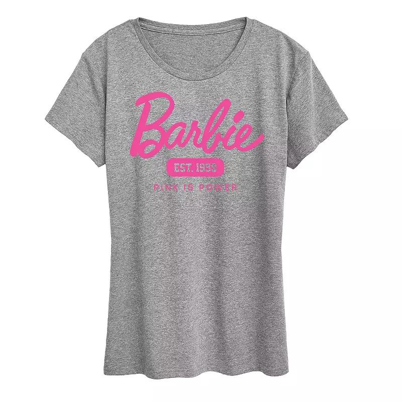 Women's Barbie® Pink Is Power Graphic Tee, Girl's,  Product Image