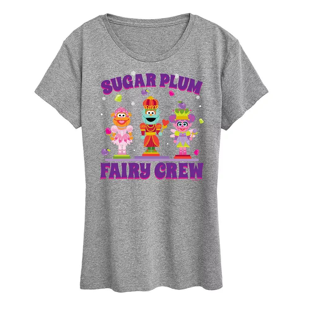 Women's Sesame Street Sugar Plum Crew Graphic Tee, Girl's,  Product Image