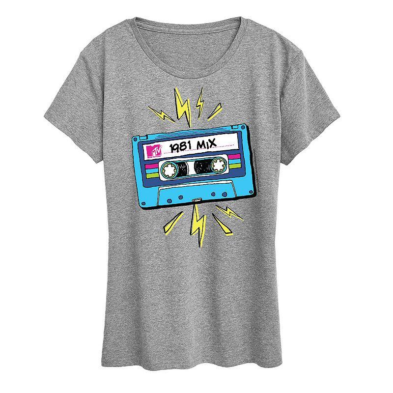 Plus MTV Cassette Graphic Tee, Women's,  Product Image