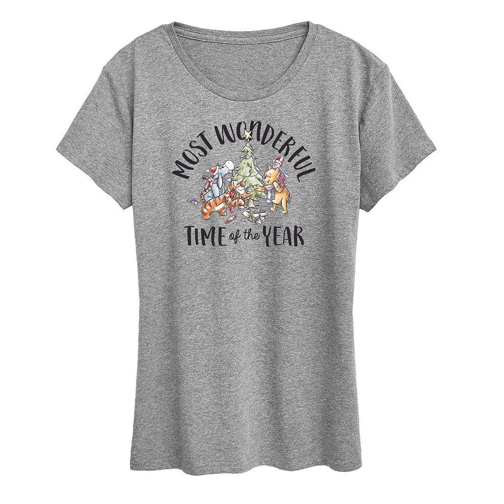 Disney's Winnie The Pooh Women's Wonderful Time Graphic Tee, Girl's,  Product Image
