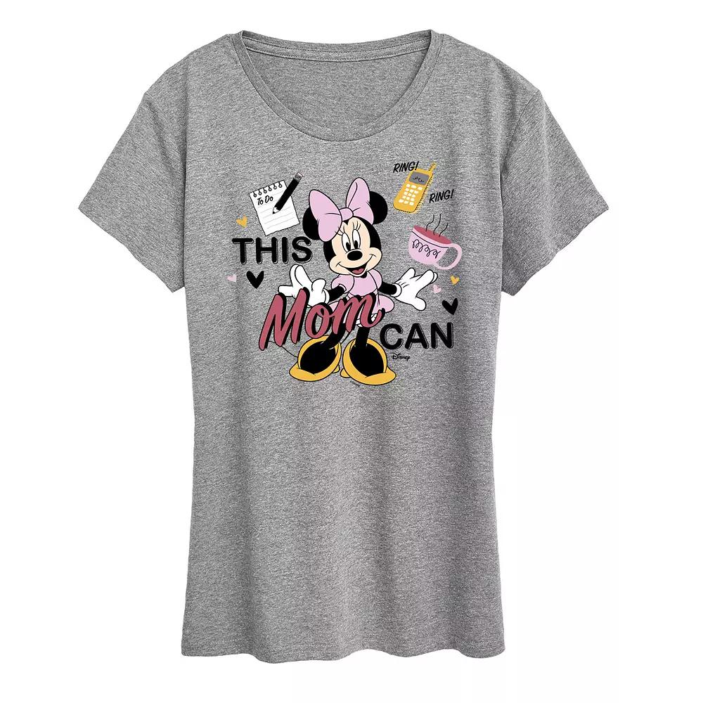 Disney's Minnie Mouse Women's This Mom Can Graphic Tee,  Product Image