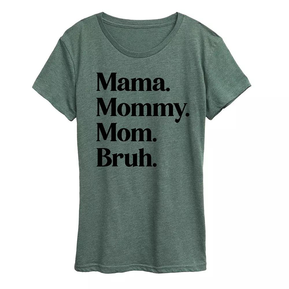 Women's Mama Mommy Mom Bruh Graphic Tee, Girl's,  Product Image