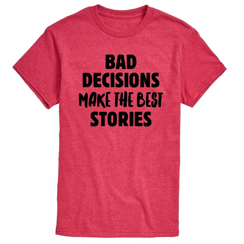 Men's Bad Decisions Best Stories Tee,  Product Image