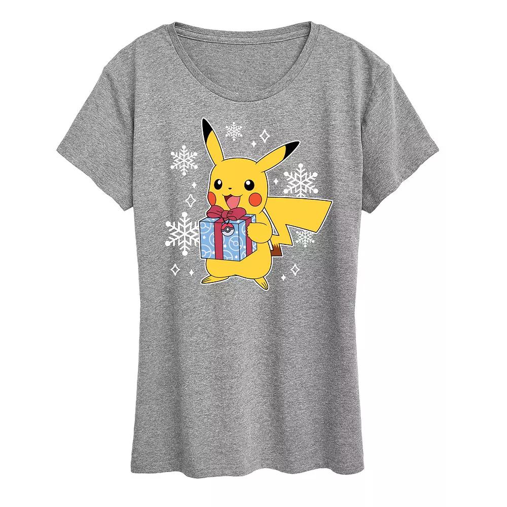 Women's Pokemon Pika Presents Tee, Girl's,  Product Image