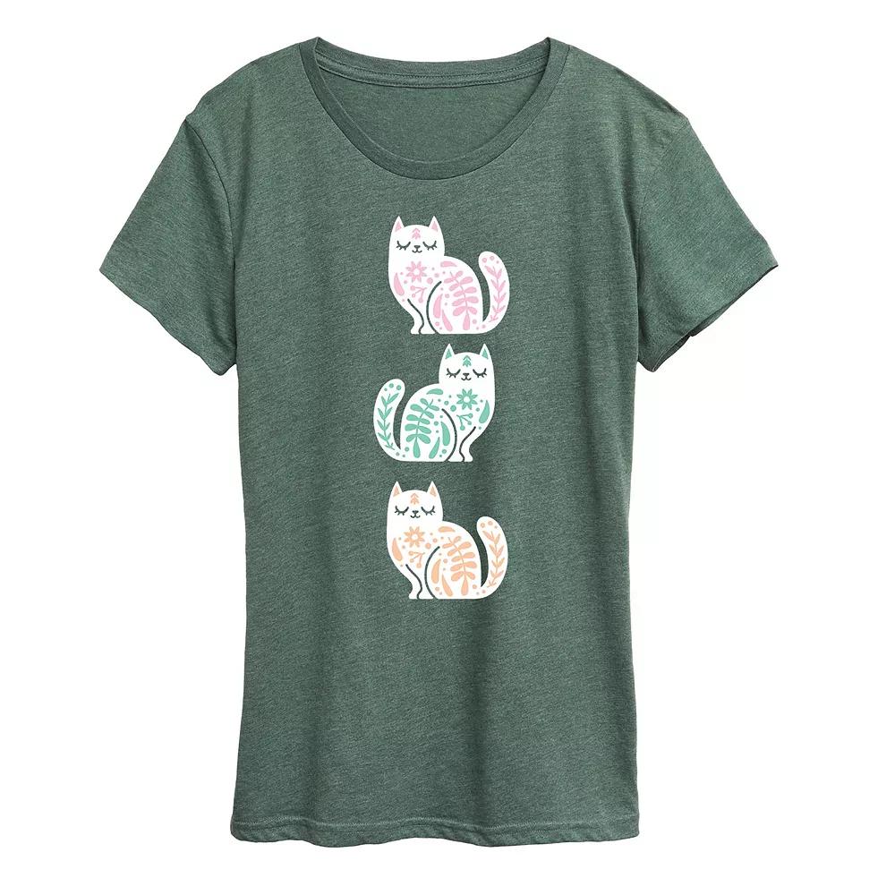 Women's Scandinavian Cats Graphic Tee,  Product Image