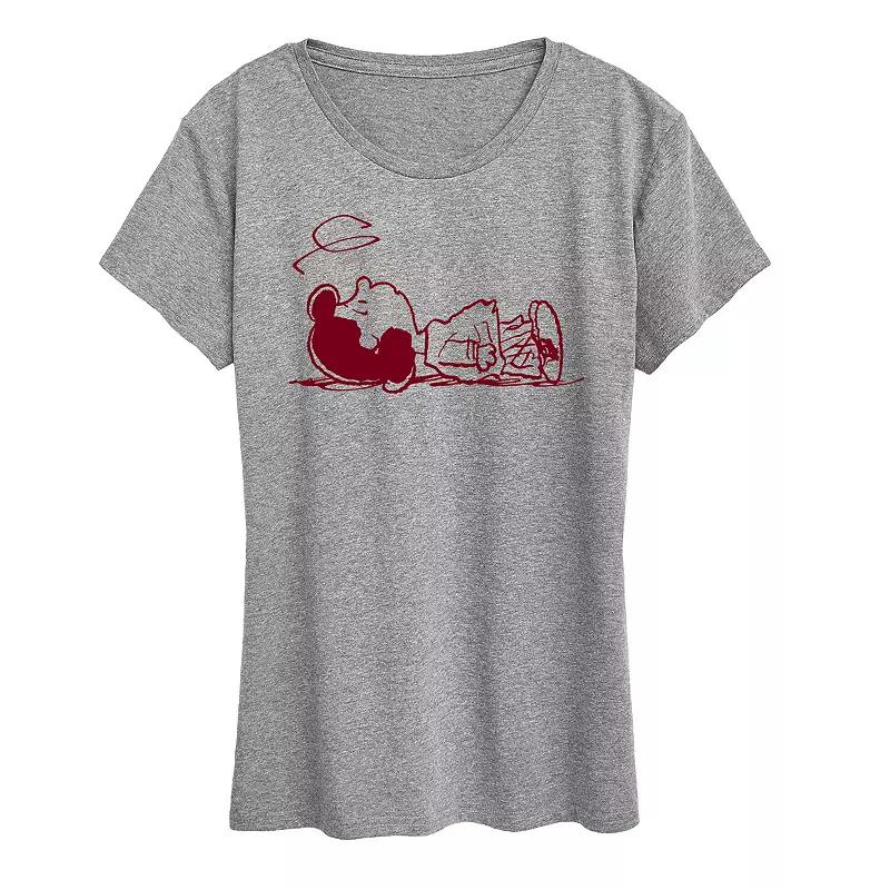 Women's Peanuts Lucy Laying Graphic Tee,  Product Image