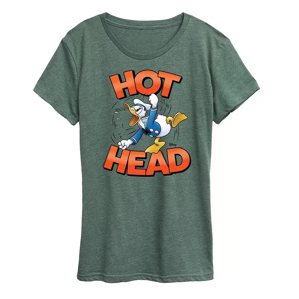 Disney's Donald Duck Women's Hot Head Graphic Tee,  Product Image