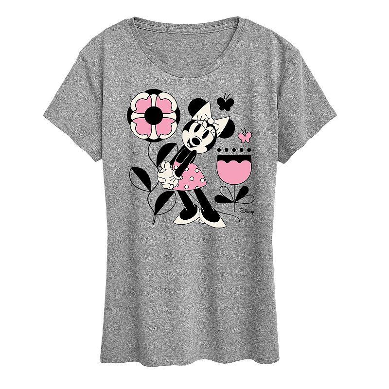 Disney's Minnie Mouse Flower Butterfly Graphic Tee, Women's,  Product Image