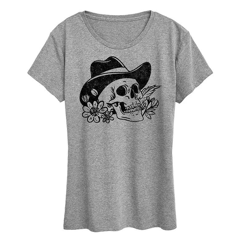 Women's Cowboy Skull Tee Graphic Tee,  Product Image