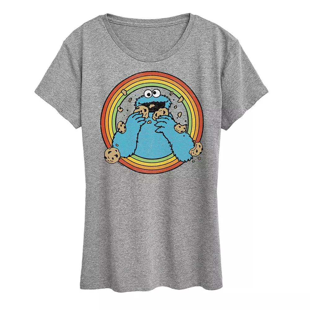 Women's Sesame Street Retro Cookie Graphic Tee,  Product Image