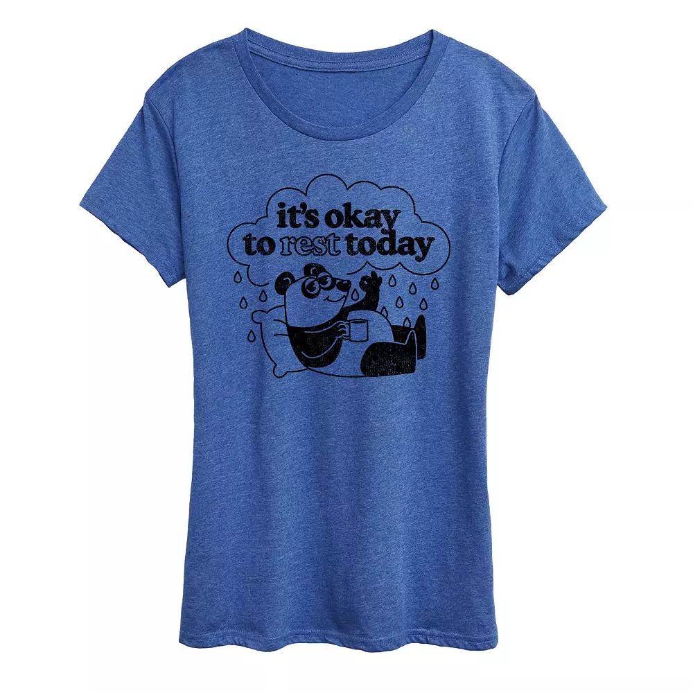 Women's It's Okay To Rest Today Graphic Tee, Girl's,  Product Image