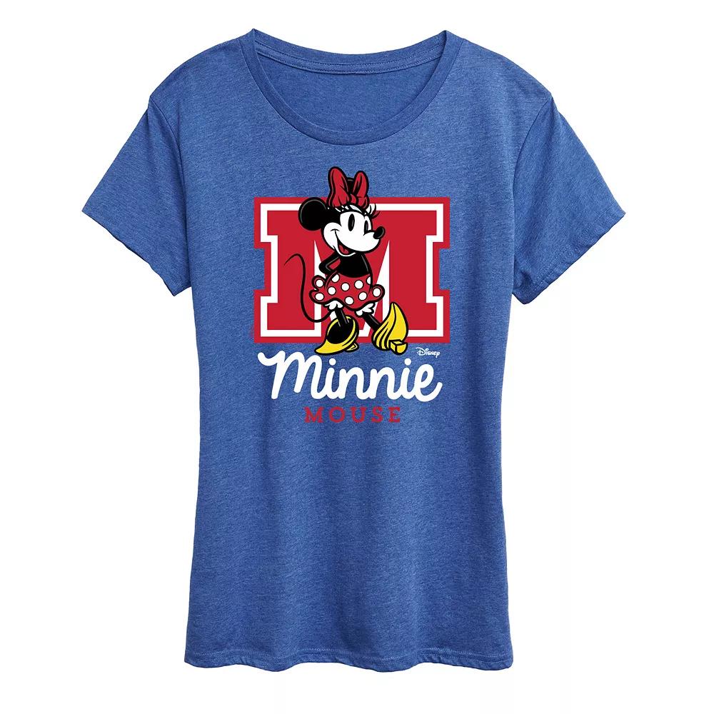 Disney's Minnie Mouse Women's Collegiate Graphic Tee,  Product Image
