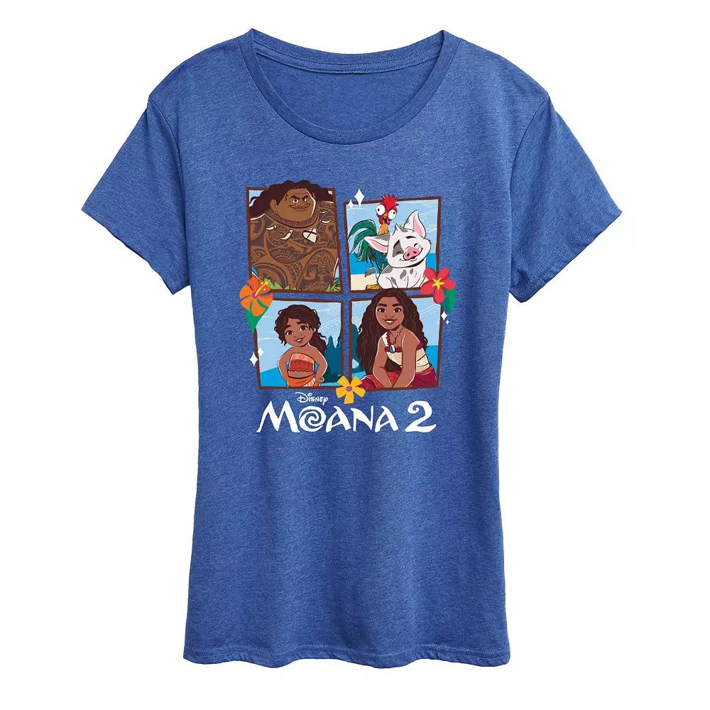 Disney's Moana 2 Women's Group Grid Graphic Tee,  Product Image