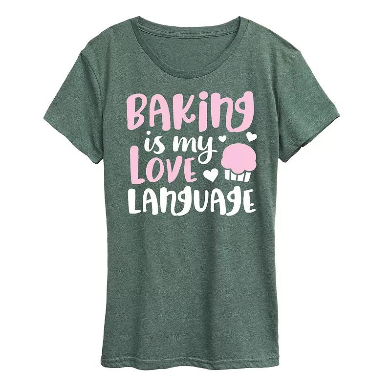 Women's Baking Is My Love Language Graphic Tee,  Product Image