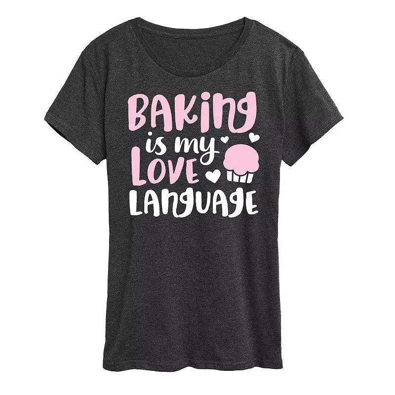 Women's Baking Is My Love Language Graphic Tee,  Product Image