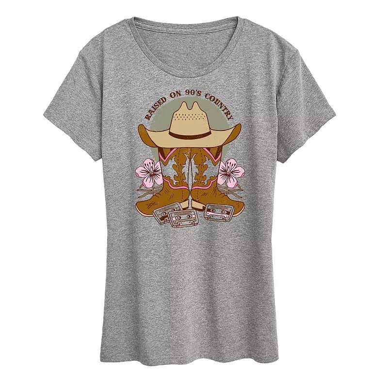 Women's Raised On 90's Country Graphic Tee,  Product Image