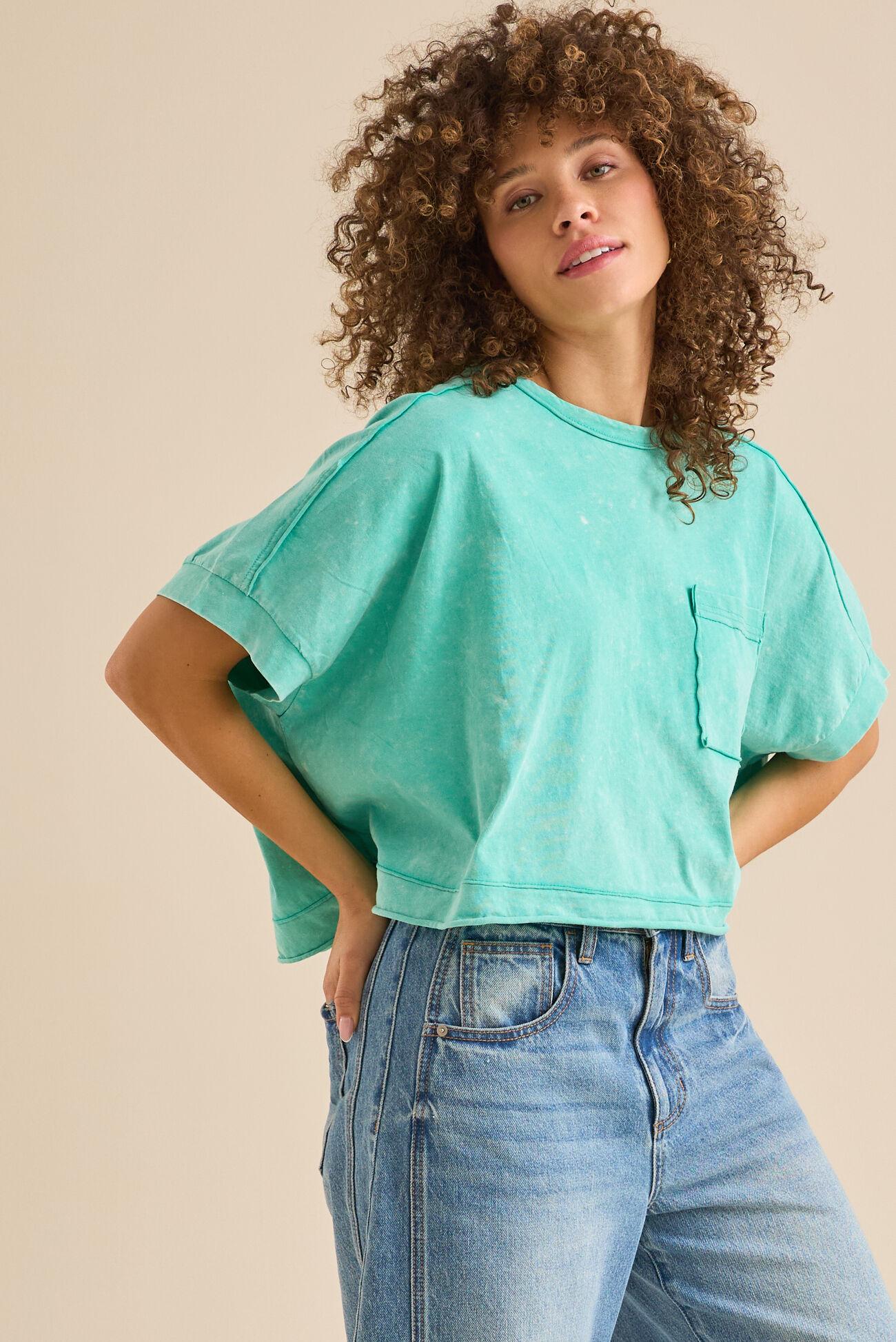 Khani Boxy Pocket Tee Product Image