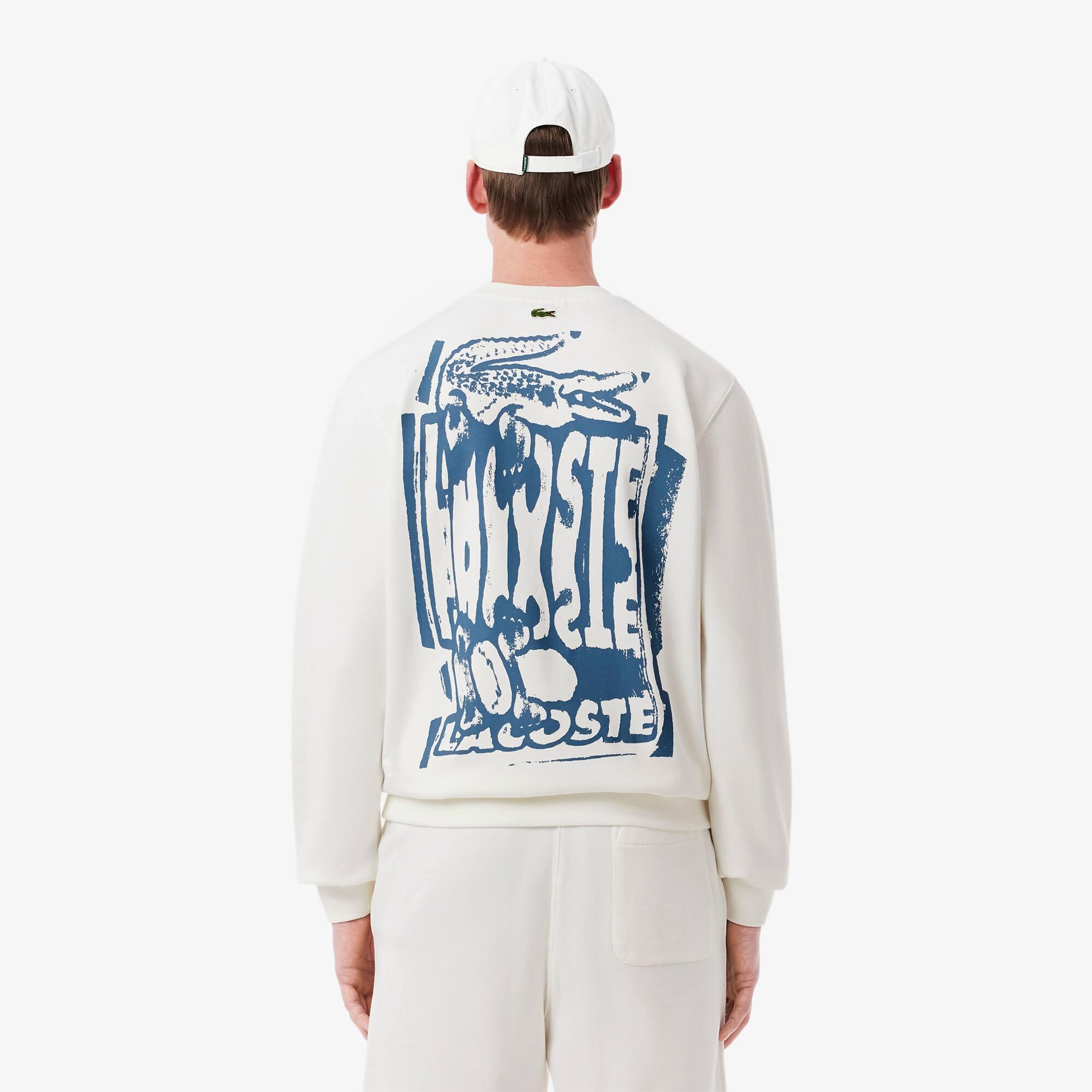 Men's Graphic Print Fleece Sweatshirt Product Image