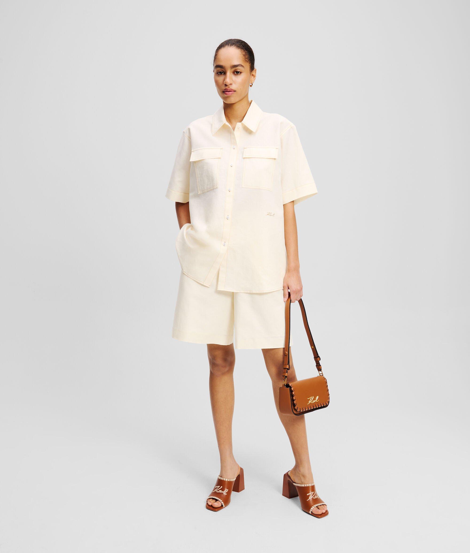 LINEN-BLEND SHORTS Product Image