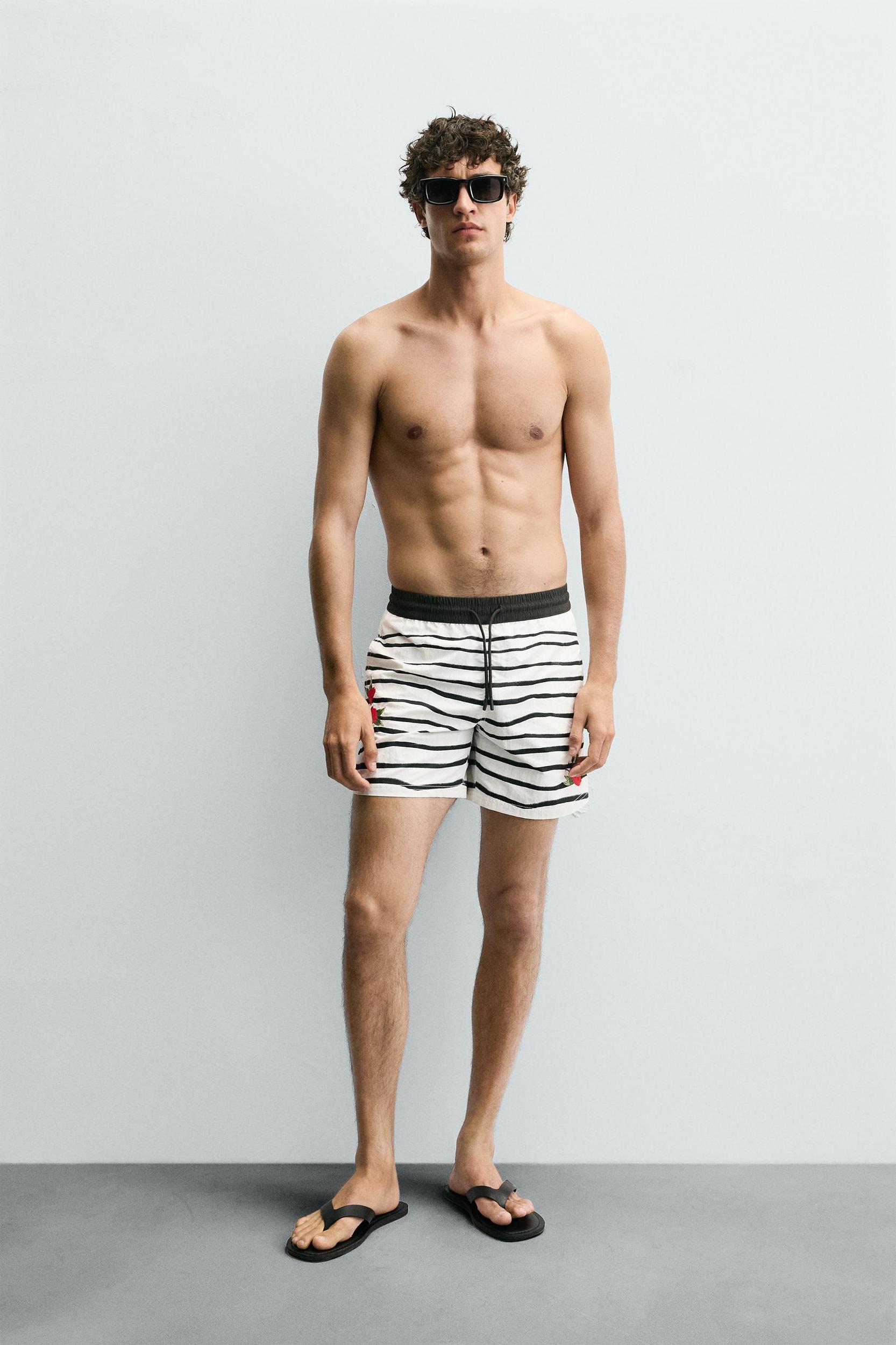 OTIS KWAME KYE QUAICOE PRINTED MID-LENGTH SWIMSUIT Product Image