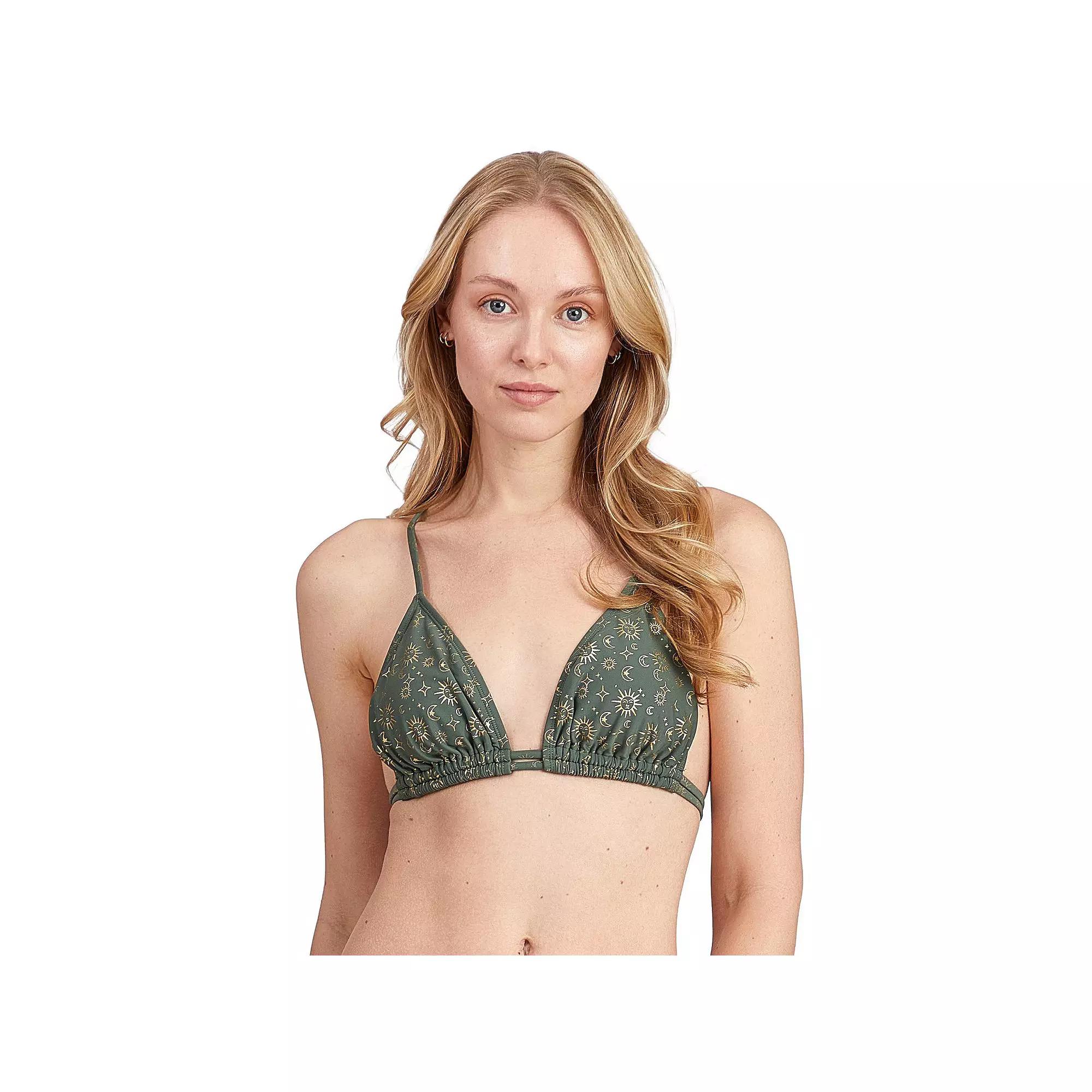 Juniors' Cyn & Luca Celestial Tess Bust Enhancer Triangle Bikini Top, Women's,  Product Image