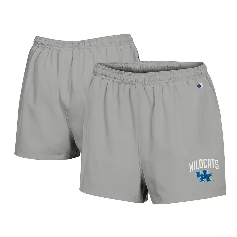 Women's Champion Gray Kentucky Wildcats Football Fan High Waist Shorts,  Product Image