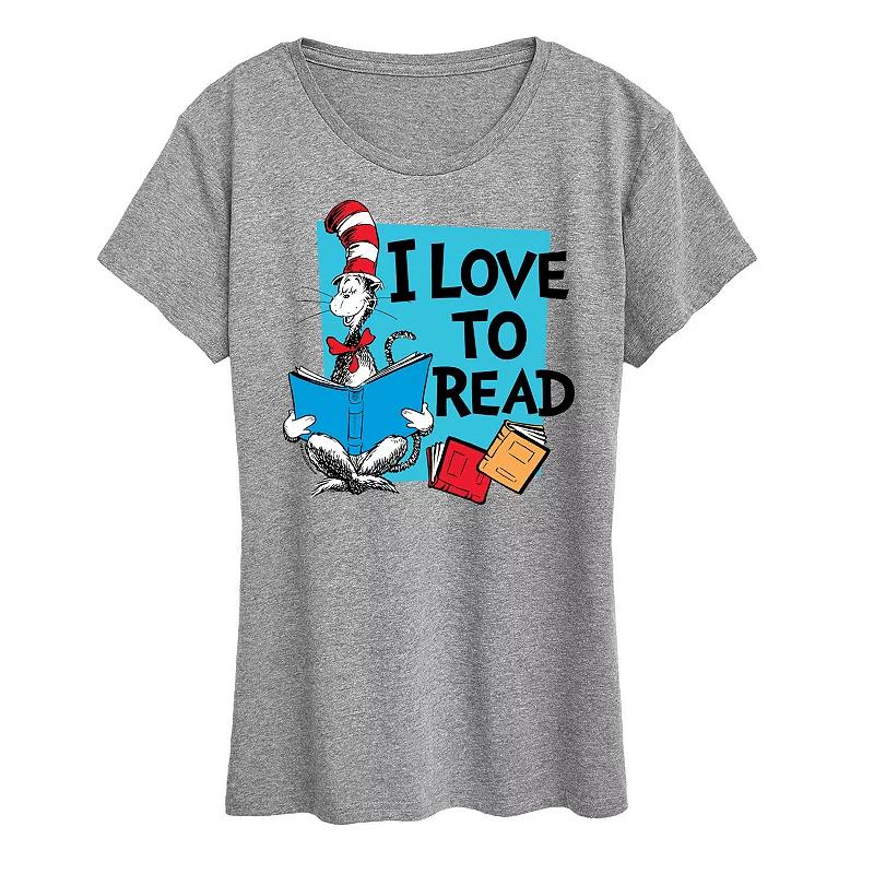 Women's Dr. Seuss I Love To Read Graphic Tee,  Product Image