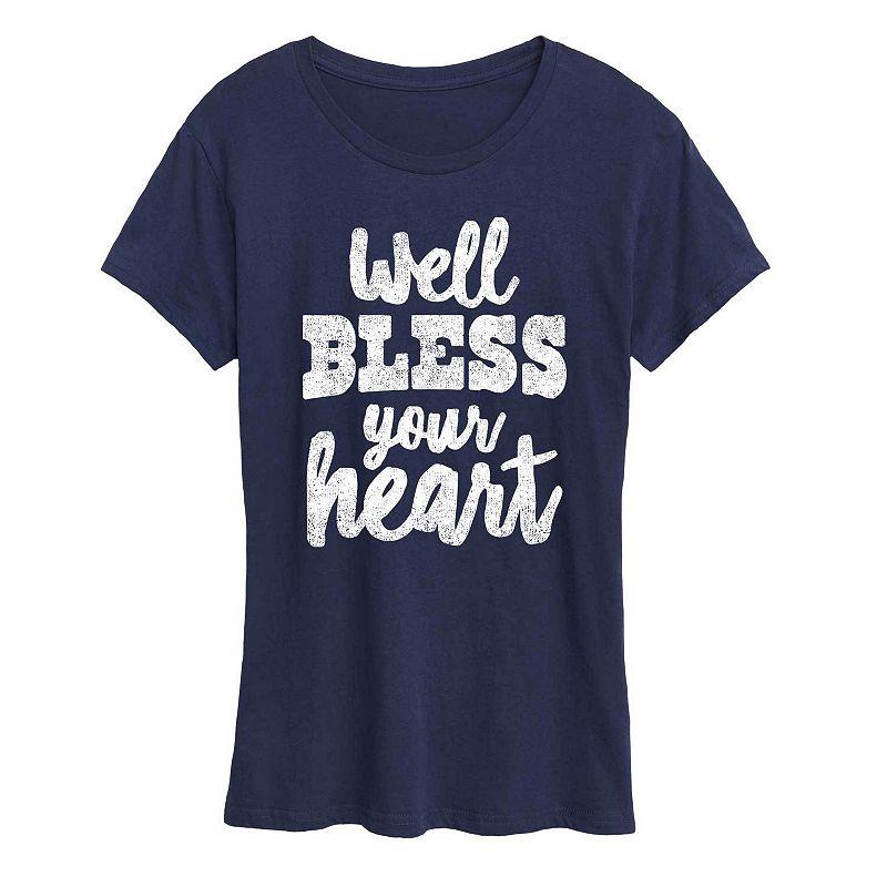 Women's Well Bless Your Heart Graphic Tee, Girl's,  Product Image