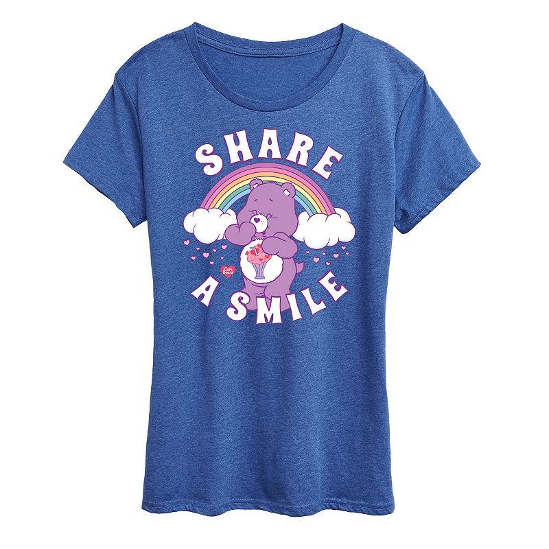 Women's Care Bears Share A Smile Graphic Tee, Girl's,  Product Image