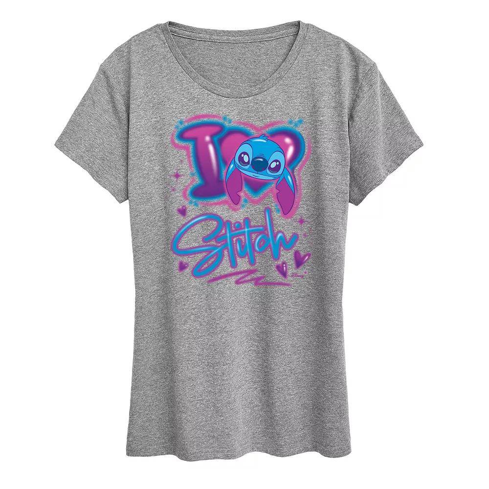 Disney's Lilo & Stitch Women's I Love Stitch Graphic Tee,  Product Image