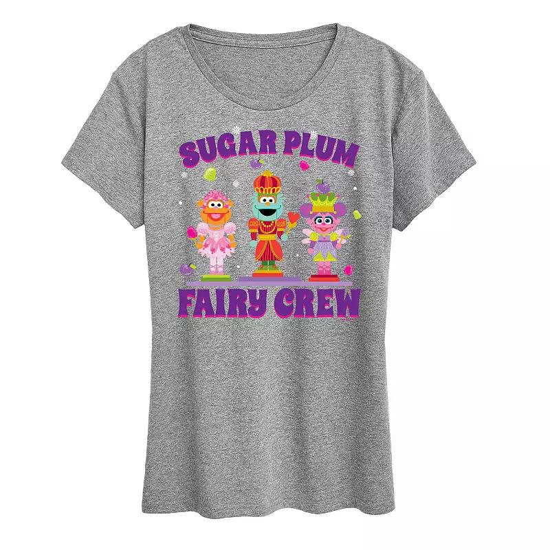 Women's Sesame Street Sugar Plum Crew Graphic Tee, Girl's,  Product Image